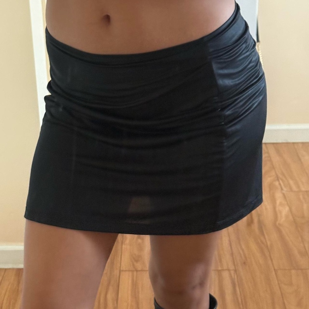 Sleek Black Mini Skirt